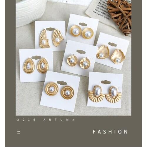 Geometric Alloy Teardrop Round Earring Party Girl