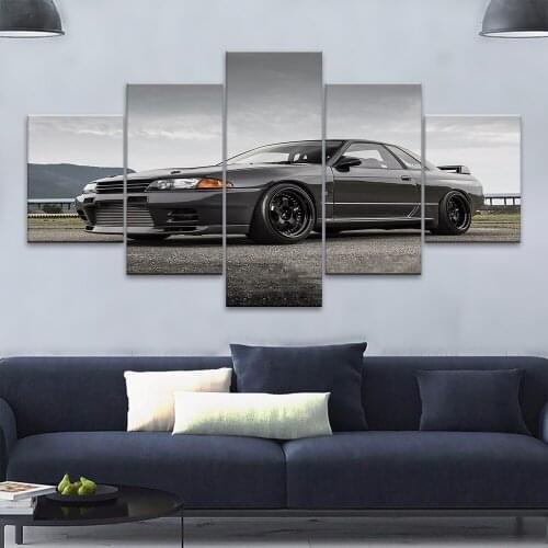 Wall Art HD Prints Home Handsome Car Cool View Decor Poster 5pcs Run Pictures Canvas Paintings For Living Room No Frame Artwork