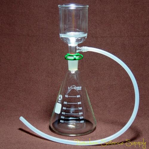 1000ml,24/40,Lab Suction Filtration Kit,90mm Buchner Funnel,1 L Erlenmeyer Flask