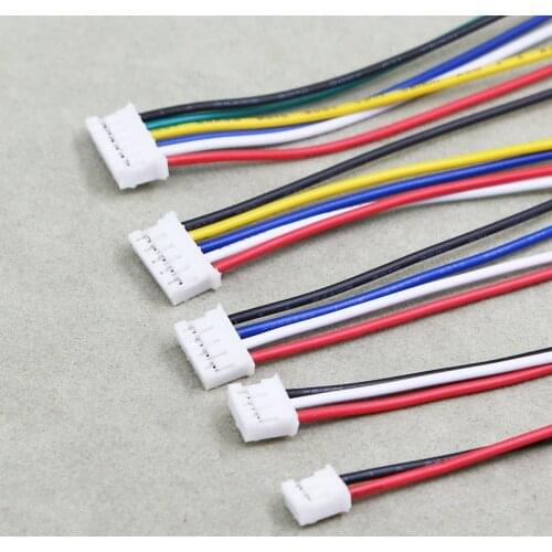 Mini Micro PH2.0 JST 2.0mm Pitch 2Pin 3Pin 4Pin 5Pin 6Pin Connector with 1007 26AWG Electronic Wire Cable