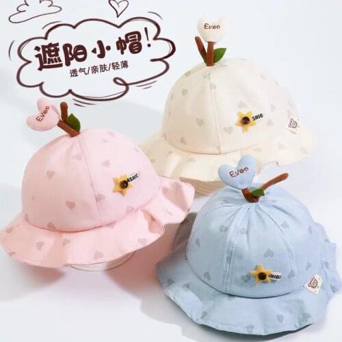 Cartoon Cute Hat Girls Baby Fashion Circular Cartoon Hat Childrens Fisherman Hats