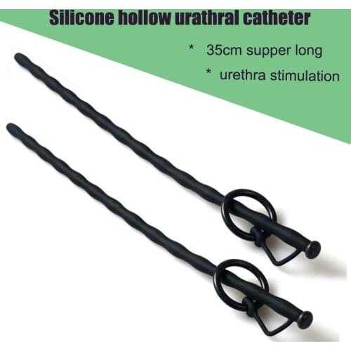 Men Masturbator Chastity Urethral Dildo Inserts Plug with Rings Urethral Sex Toy Dropshipping