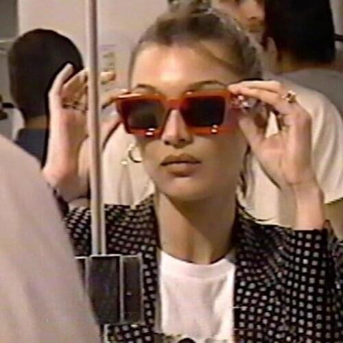 New Fashion Luxury Brand Designer Oversized Square Sunglasses Men Vintage Ins Hot Shield Driving Sun Glasses For Male UV400