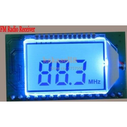 PLL LCD Digital FM Radio Receiver Module 87-108MHZ Wireless Microphone Stereo