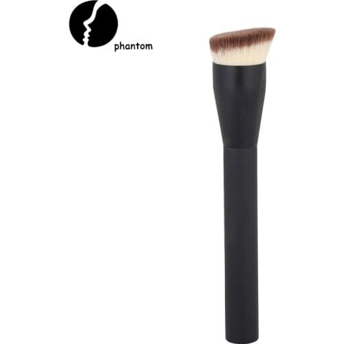1PC High Quality Angled Round Head Liquid Foundation Brush Professional Plastic Handle Makeup Brushes Beauty Make Up Tools