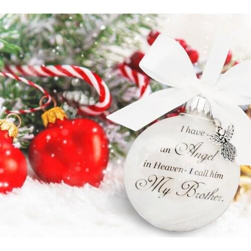 Christmas Hanging Decoration Ball Pendants Angels Heaven Decor Memorial Fashionable Christmas Ornament Tree Hanging Ornament
