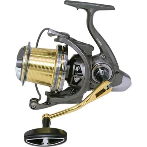 DEUKIO Fishing Reel SH10000-12000 Far Cast Wheel Lightweight Metal High Speed Casting Fishing Spining Reel Ocean Fishing