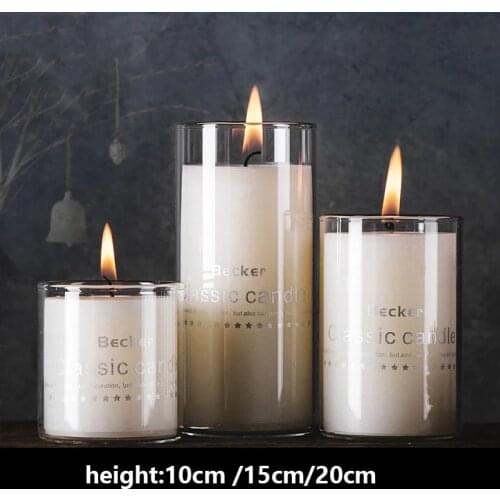 Dia 8cm Glass Candle Holders Cylinder Vases for Pillar Candle, Floating Candles Holders or Flower Vase Wedding Centerpieces