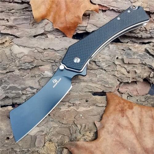 Outdoor Tactical Camping Hunting Survival Pocket Quick Folding Knife D2 Blade+G10 Jackknife Kitchenware Outdoor EDC Tool Knives