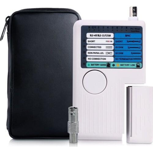 Remote RJ45 RJ11 Network Cable Tester USB BNC LAN For UTP STP LAN Cables Tracker Detector Tool Kit