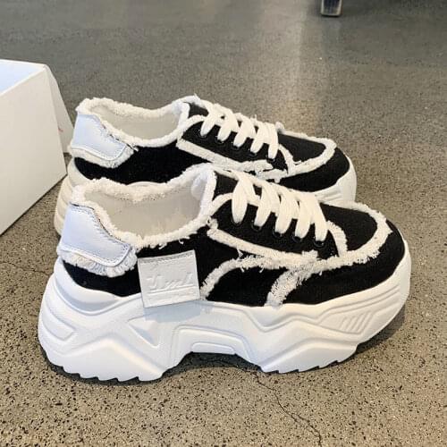 Female Height Increasing Platform Women Canvas Shoes Women Classic Sports Shoes Pumps Women Casual Shoes