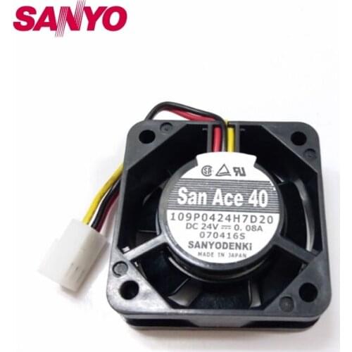 1pcs 109P0424H7D20 4020 0.08A 4CM 24v 40mm cooling fan blower
