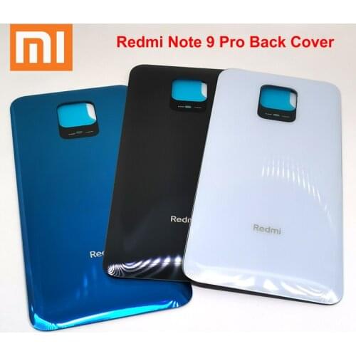 Xiaomi Redmi Note 9 Pro 9S Back Battery Cover Glass Housing Cover Back case For Redmi Note 9 Pro Max Door Rear Case Replacement