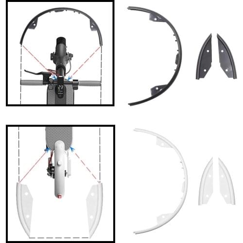 Bumper Protective for Xiaomi M365 Scooter Body Safety Bumper Strip Protective Sticker Tape Decorative Strip Scooter Accessories