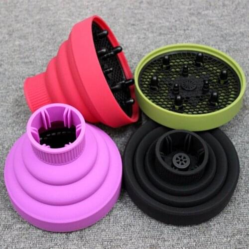 1pcs Flexible Silicone Hairdryer Diffuser Cover Universal Foldable Hairdryer Accessories Salon Curly Styling Hair Care Tool