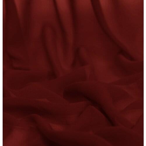 100% pure silk georgette 8mm 114cm 45"width caramel red color mulberry silk fabric for dress, shirt NO.74