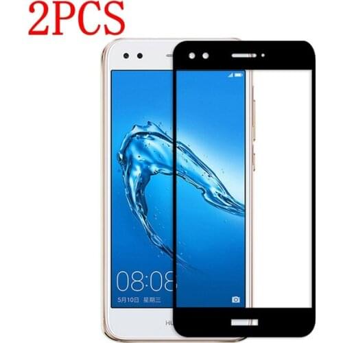 2PCS Full Cover Tempered Glass For Huawei Y6 Pro 2017 Screen Protector protective film For SLA-L22 glass