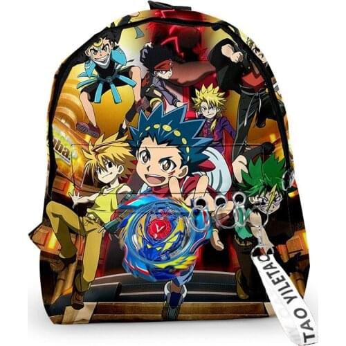 2020 Personalized Beyblade Burst Evolution Backpacks Men Women Harajuku Travel Bags 3D Print Teenage Notebook Backpack Bag