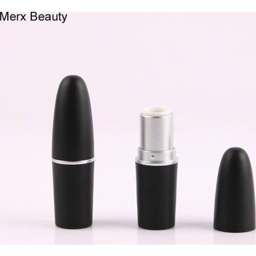 3pcs/lot Empty Bullet Lipstick Tube Black Color Empty Bullet Lipstick Case DIY Bullet Shape Lipstick Container