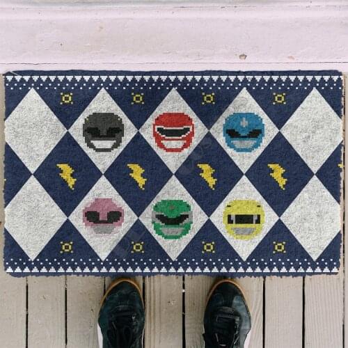 3D Blue Ugly Doormat Indoor Doormat Non Slip Door Floor Mats Decor Porch Doormat