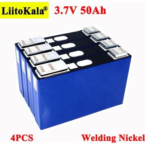 4pcs 3.7V 50Ah battery Ternary lithium 50000mAh for 3s 12V 24V 10s 36V 13s 48V Electric bicycle batteries modification Nickel