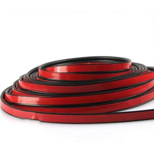 5m Self Adhesive Rubber Seal Strip Car Door Seal Trim Noiseproof B-Shaped Automotive Rubber Seal Strip