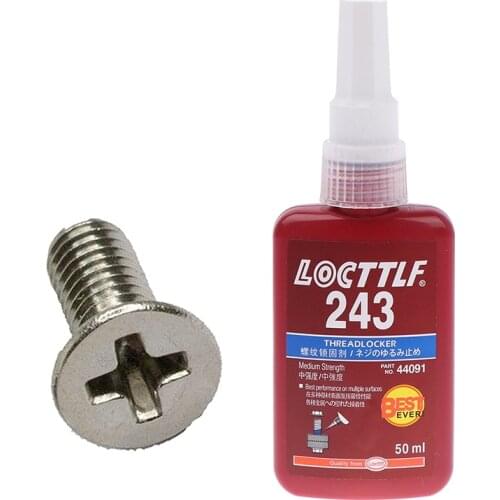 50ml 243 Glue Medium Strength Threadlocker Anaerobic Adhesive Glue Screw Lock Adhesive Wire Sealing Anti-corrosion Thread
