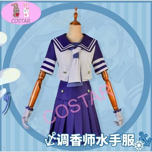 Anime! Identity V Vera Nair Oceangoing Voyage Day Sailor Suit Uniform Cosplay Costume Halloween Party Outfit For Women 2021 NEW