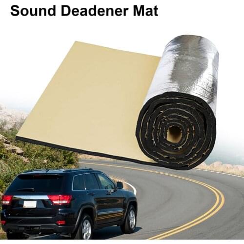Car Noise Insulation Cotton 50x200cm Aluminum Foil Heat Sound Pad Car Engine Sound Deadening Thermal Proofing Pad