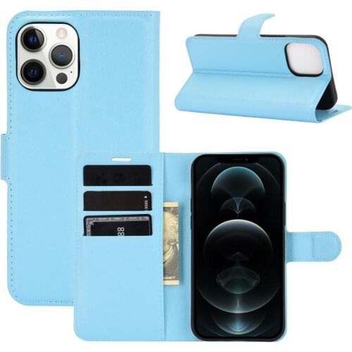 20pcs Litchi Flip Wallet Magnet Kickstand Case Leather Card Slot Cover For iPhone 13 Pro Max 12 Mini 11 XS XR X 8 7 6 Plus SE