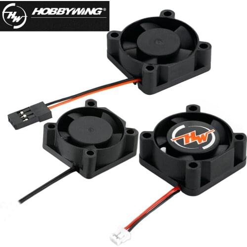Hobbywing 5V-6V DC Motor ESC Cooling Fan 20/25/30/35/40mm For Quicrun-10BL60/Ezrun Max XERUN ESC/Motor RC Model