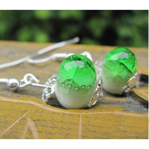 Hotsale New Fashion Ethnic Handmade Drop Earring Ceramic Blue and White Porcelain For Women Elegant Jewelry Wholesale