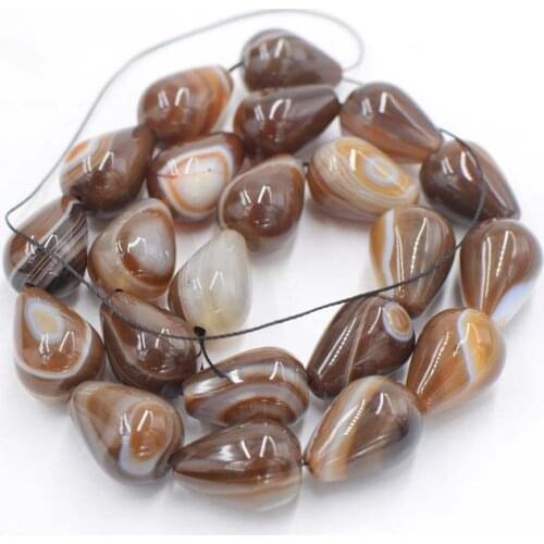 Brown veins agate drop 13*18mm 15" for DIY jewelry making loose beads FPPJ wholesale beads nature gem stone coral