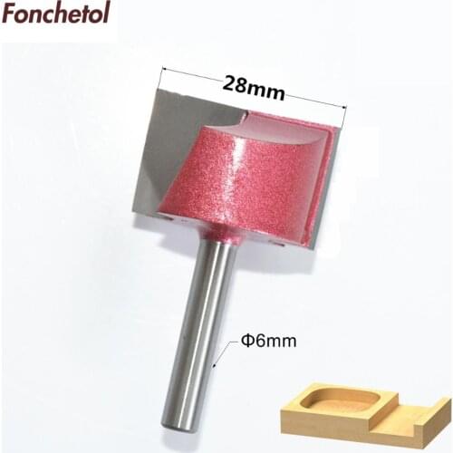 6mm*28mm-1pcs CNC solid carbide End Mill,tungsten steel woodworking insert router bit,wood tool,3D v engraving milling cutter