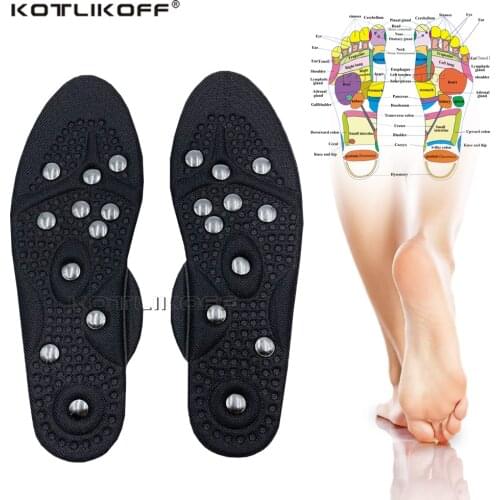 KOTLIKOFF Foot Massage Insoles Magnetic Insole Physiotherapy Therapy Acupressure Shoe Pads Slimming Insoles for Weight Loss