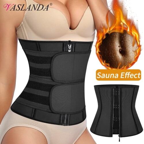 Latex Waist Trainer Corset for Women Weight Loss Cincher Sauna Sweat Slimming Girdle Waist Trimmer Belt Compression Fajas Shaper