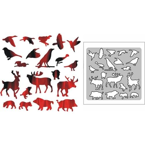 New Elk Reindeer Egret Panel 2021 Metal Cutting Dies for DIY Scrapbooking and Card Making Embossing Craft Decorative No Stamps
