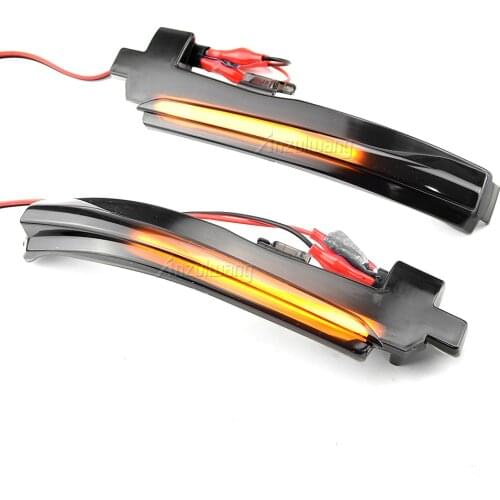 Pair LED Dynamic Side Mirror Indicator Light Turn Signal Lights for Volvo S60 CC S60 II S80 II V40 CC 40 II V60 V60 CC V70 III