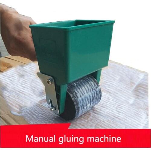 Portable Woodworking Glue Brushing Machine Manual Glue Spreading Machine Roller Carton Wallpaper Glue Gluing Machine CH