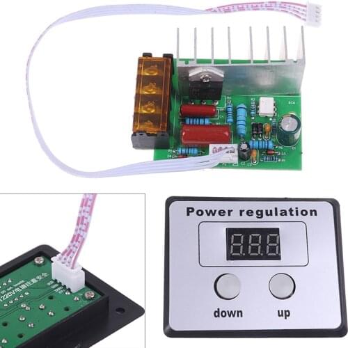 AC 220V 4000W SCR Voltage Regulator Motor Digital Speed Temperature Controller