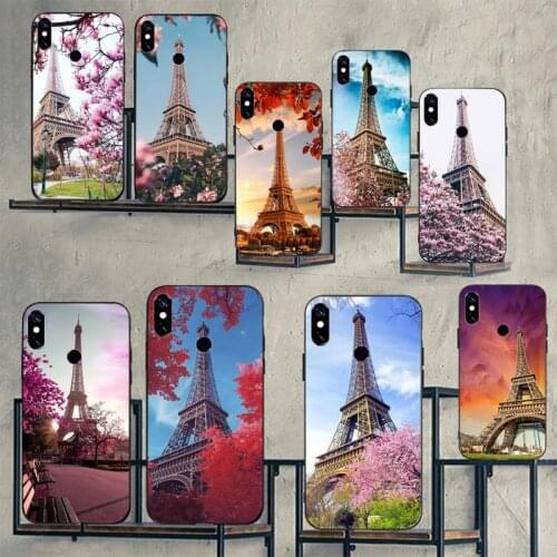 Romantic Paris Eiffel Tower Phone Cases For Xiaomi Mi Redmi Note 7 8 9 pro 8T 9T 9S 9A 10 Lite pro