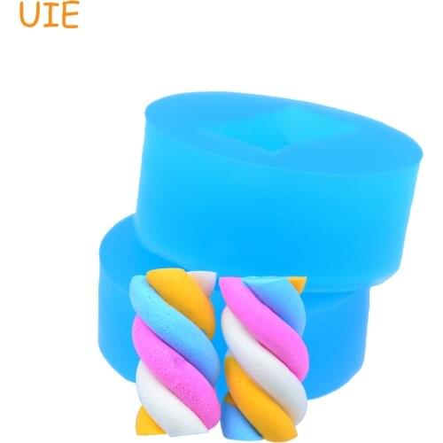 2KYL026U 2PCS 18mm Marshmallow Silicone Mold - Cotton Candy Mold Resin Clay, Icing, Resin, Chocolate, Miniature Food, Wax Mold
