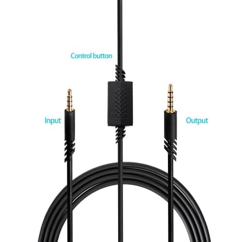 Ps4 Connection Line Replacement Audio Cable for Logitech ASTRO A10 A40 Headphones Durable Black