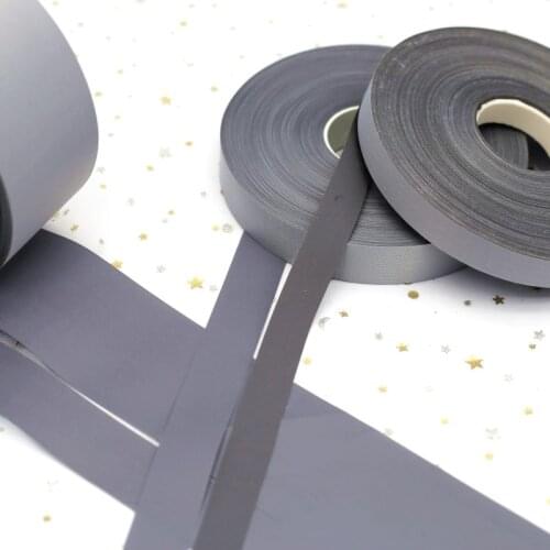 1.5/2/2.5/5cm High Reflective Silver Ribbon Synthetic Fabric Safety Warning DIY Hand Sewing Package Clothing Shoes Accessories