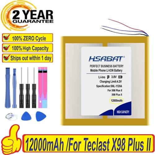 Top Brand 100% New 12000mAh Battery for Teclast X98 Plus II 2 Tablet PC 3 Lines C2D7 2879127 Batteries + free tools