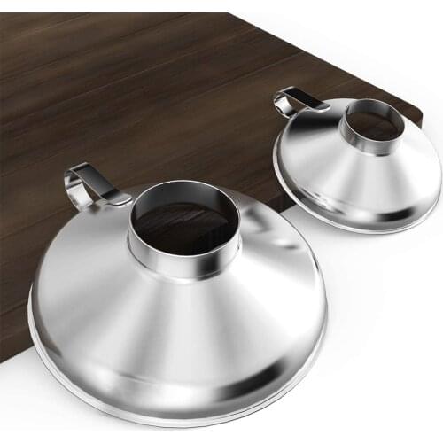 S/L Size Stainless Steel Wide Mouth Funnel Cooking Tools Filter Funnel Kitchen Gadget Transferring Liquid Canning Hopper
