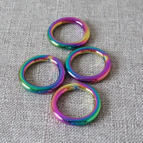 1 Pcs 20mm Plated Metal O Rings Clasp Buckle Belt Loop For Leather Bag Dog Pet Harness Collar DIY Sewing Garment DIY Accessories