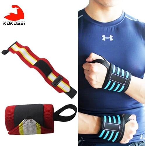 KoKossi 1Pcs Weightlifting Wristbands Bandage Sports Fitness Protection Compression Wrist Sleeve Wrist Weightlifting Bracer