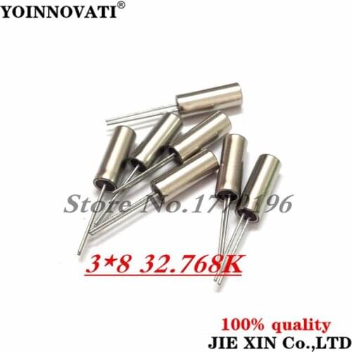 10PCS 32.768KHz Error 20ppm 3*8 32.768K 12.5pF Cylinder Quartz Resonator