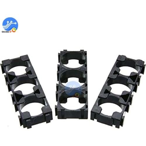 10pcs/bag 3 Cells 18650 Battery Holder Bracket 1X3 18650 Spacer Storage Box Container for Battery Pack Charging